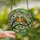 Nature Lovers' Stained Glass Robins, Pink Blossoms & Green Leaves, Tiffany Mosaic Jewel Tones Stained Glass Suncatcher - 2