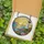 Coastal Art Enthusiast's Glowing Stained Glass Lighthouse Sunset Wildflower Mosaic Stained Glass Suncatcher - 5