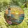 Coastal Art Enthusiast's Glowing Stained Glass Lighthouse Sunset Wildflower Mosaic Stained Glass Suncatcher - 4
