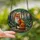 Nature Lovers' Majestic Fiery Orange Fox Tiffany Stained Glass Forest Floral Mosaic Stained Glass Suncatcher - 2
