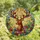 Nature Lovers' Majestic Deer Tiffany Stained Glass Floral Mosaic Rich Brown & Jewel Tones Stained Glass Suncatcher - 4