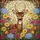 Nature Lovers' Majestic Deer Wildflower Stained Glass Tiffany Jewel Tone Mosaic Stained Glass Suncatcher - 7