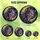 Nature Lovers' Majestic Stained Glass Wolf Head Golden Moon Cosmic Mosaic Jewel Tones Stained Glass Suncatcher - 6