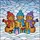 Holiday Enthusiasts Tiffany Stained Glass Cheerful Gingerbread Snowmen Festive Gifts Snowy Mosaic Golden Brown Blue Pink Red Purple Stained Glass Suncatcher - 7