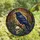 Art Lovers' Majestic Raven Skull Tiffany Stained Glass Enchanted Forest Jewel Tone Floral Pattern Stained Glass Suncatcher - 4
