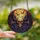 Gothic Art Lovers' Tiffany Stained Glass Skull Bat Wings Full Moon Mosaic Deep Red Purple Indigo Jewel Tones Stained Glass Suncatcher - Xc8HTpwYYH