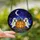 Halloween Enthusiasts' Tiffany Stained Glass Ghosts Jack-o'-Lantern Spooky Night Mosaic Jewel Tones Stained Glass Suncatcher - 2