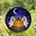Halloween Enthusiasts' Tiffany Stained Glass Ghosts Jack-o'-Lantern Spooky Night Mosaic Jewel Tones Stained Glass Suncatcher - 4