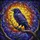 Nature & Art Lovers' Glowing Stained Glass Raven Jewel Tone Celestial Mosaic Design Stained Glass Suncatcher - 7