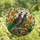Nature Lovers' Vibrant Stained Glass California Quail Poppies Edge-to-Edge Mosaic Stained Glass Suncatcher - mEHsuKhGlH