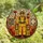 Firefighter Families' Vivid Stained Glass 'DADDY', Daniel & Laura Heroes Portrait with Fiery Amber Mosaic Stained Glass Suncatcher - 4