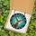 Nature Lovers' Majestic Stag Stained Glass Ruby Rose Teal Aquatic Jewel Tone Art Stained Glass Suncatcher - -xJTJ8ASHK