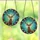 Nature Lovers' Majestic Stag Stained Glass Ruby Rose Teal Aquatic Jewel Tone Art Stained Glass Suncatcher - h5HqcY8ouA