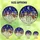 Holiday Enthusiasts' Cheerful Snowmen Tiffany Stained Glass Winter Village Deep Blue Gold Stained Glass Suncatcher - 6