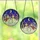 Holiday Enthusiasts' Cheerful Snowmen Tiffany Stained Glass Winter Village Deep Blue Gold Stained Glass Suncatcher - 3