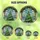Holiday Admirers' Jewel Tone Stained Glass Christmas Tree Holly Garland Snowy Peaks Stained Glass Suncatcher - F9g-7DXHcT