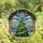 Holiday Admirers' Jewel Tone Stained Glass Christmas Tree Holly Garland Snowy Peaks Stained Glass Suncatcher - asJreOHGHN