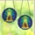 Cat Lovers' Tiffany-Inspired Stained Glass Comical Tabby Cat UFO Abduction Emerald Golden Blue Cosmic Stained Glass Suncatcher - XHFeU169DZ