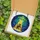 Cat Lovers' Tiffany-Inspired Stained Glass Comical Tabby Cat UFO Abduction Emerald Golden Blue Cosmic Stained Glass Suncatcher - fsLXpL0Buw