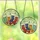 Holiday Enthusiasts' Edge-to-Edge Tiffany Style Christmas Stockings, Red Blue Orange Teal Gold Ornaments, Swirling Green Mosaic Background Stained Glass Suncatcher - 1