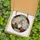 Christmas Enthusiasts' Jovial Gnome Stained Glass Mosaic Poinsettia Holly Red Green Jewel Tones Stained Glass Suncatcher - 4Y5VfY-sOu
