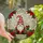 Christmas Enthusiasts' Jovial Gnome Stained Glass Mosaic Poinsettia Holly Red Green Jewel Tones Stained Glass Suncatcher - y5zHdAaLNE