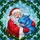 Christmas Enthusiasts' Joyful Santa & Blue Hippo Tiffany Stained Glass, Emerald Holly & Snowflake Mosaic Stained Glass Suncatcher - 7