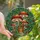 Fantasy Lovers' Tiffany Style Stained Glass Mushroom Cottage Enchanted Forest Mosaic Red Green Blue Stained Glass Suncatcher - Mj7nAB3DKP