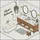 Home & Bath Lovers' Tiffany Style Stained Glass Luxury Bathroom Scene with Clawfoot Tub, Hexagonal Tiles, & Sage Green Accents Stained Glass Suncatcher - 7
