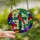 Mothers' Vibrant Stained Glass Cross & Cardinal Floral Jewel Tone Mosaic Design Stained Glass Suncatcher - 2