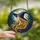 Fantasy Art Lovers' Tiffany Stained Glass Witch Profile Full Moon Jewel Tone Mosaic Stained Glass Suncatcher - 2