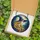 Fantasy Art Lovers' Tiffany Stained Glass Witch Profile Full Moon Jewel Tone Mosaic Stained Glass Suncatcher - 5