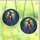 Fantasy Art Lovers' Stained Glass Mystical Witch with Fiery Orange Hair, Jewel Tone Night Sky Mosaic Stained Glass Suncatcher - 3