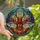 Nature Art Enthusiasts Hyper-Detailed Jewel-Toned Stag Beetle Stained Glass Mosaic Stained Glass Suncatcher - 1