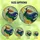 Fantasy Art Lovers' Enchanted Stained Glass Witch Crescent Moon Emerald Gold Teal Cloudscape Stained Glass Suncatcher - 6