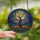 Fantasy Art Lovers' Mystical Tiffany Stained Glass Gnarled Tree, Jack-O-Lanterns, Luminous Moon, Blue Purple Orange Stained Glass Suncatcher - 2