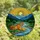 Wildlife Art Lovers' Tiffany Stained Glass Tiger River Mosaic Landscape Golden Orange Emerald Jewel Tones Stained Glass Suncatcher - 4