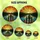 Family Fishing Enthusiasts' Tiffany Stained Glass Lake Sunset Scene with Father, Kids, Olive Green & Warm Orange Jewel Tones Stained Glass Suncatcher - 6