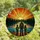 Family Fishing Enthusiasts' Tiffany Stained Glass Lake Sunset Scene with Father, Kids, Olive Green & Warm Orange Jewel Tones Stained Glass Suncatcher - 4
