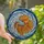 Nature Lovers' Vibrant Stained Glass Betta Fish Orange Blue Iridescent Aquatic Mosaic Art Stained Glass Suncatcher - 1
