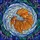 Nature Lovers' Vibrant Stained Glass Betta Fish Orange Blue Iridescent Aquatic Mosaic Art Stained Glass Suncatcher - 7