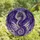Dragon Enthusiasts' Tiffany Stained Glass Intricate Dragon Cosmic Jewel Tone Violet Blue Orange Stained Glass Suncatcher - 4