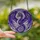 Dragon Enthusiasts' Tiffany Stained Glass Intricate Dragon Cosmic Jewel Tone Violet Blue Orange Stained Glass Suncatcher - 2