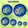 Nature Lovers' Vibrant Orange Bird Pale Pink Lily Stained Glass Art, Intricate Blue Swirl Mosaic Stained Glass Suncatcher - 6