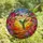 Nature Lovers' Iridescent Hummingbird Stained Glass Pink Purple Floral Sunset Jewel Tone Mosaic Stained Glass Suncatcher - 4