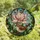 Nature Lovers' Intricate Stained Glass Wren Bird Pink Magnolia Floral Garden Mosaic Stained Glass Suncatcher - CRPE9OI5K8