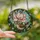 Nature Lovers' Intricate Stained Glass Wren Bird Pink Magnolia Floral Garden Mosaic Stained Glass Suncatcher - 2