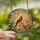 Bird Lovers' Vibrant Red & Cream Cardinal Pair Intricate Tiffany Stained Glass Botanical Art Stained Glass Suncatcher - 2