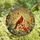 Bird Lovers' Vibrant Red & Cream Cardinal Pair Intricate Tiffany Stained Glass Botanical Art Stained Glass Suncatcher - 4