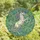 Fantasy Art Enthusiasts Tiffany Stained Glass Majestic Unicorn Swirling Floral Wave Mosaic Sky Blue Pastel Pink Design Stained Glass Suncatcher - 4